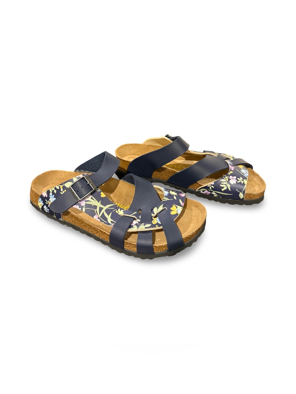 NWOT Birkenstock Papillio Pisa Floral Sandals Navy Strappy Comfort Size 42 (11) - Picture 9 of 9